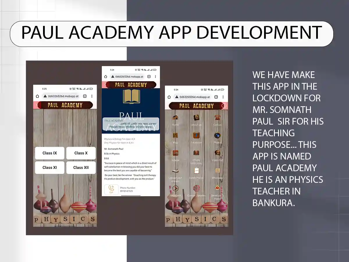 Paul Academy App Development – Team TCB