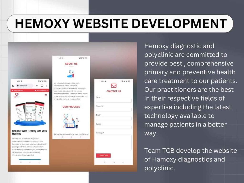 Hemoxy Website Development