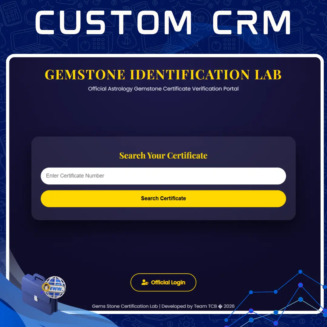 Team TCB Custom CRM - Website Gallery