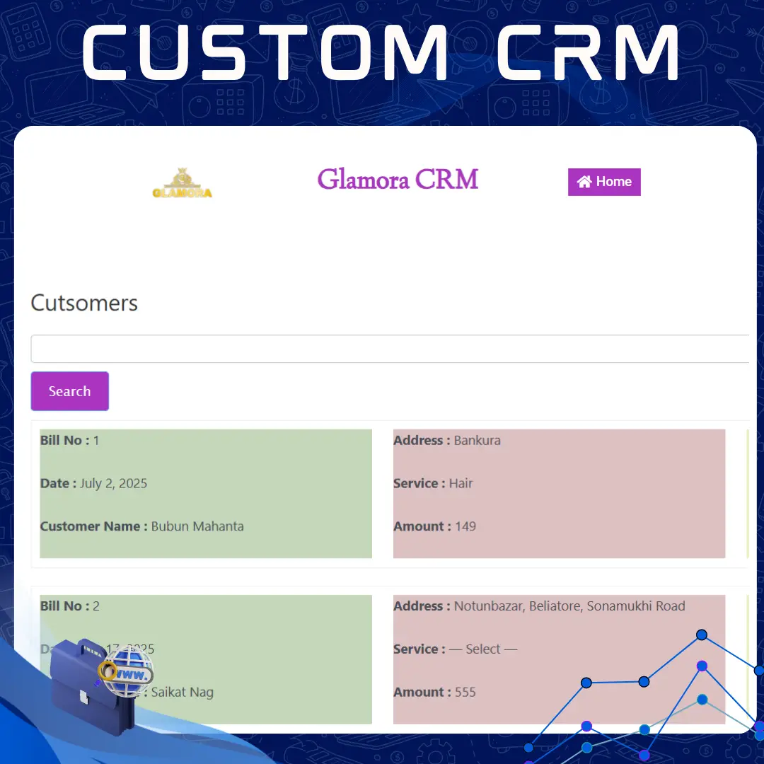 Team TCB Custom CRM - Website Gallery