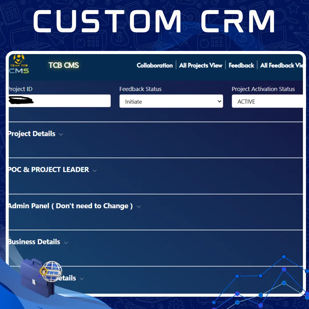 Team TCB Custom CRM - Website Gallery