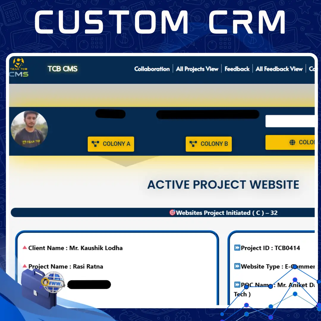 Team TCB Custom CRM - Website Gallery